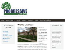 Tablet Screenshot of progressivelawn.com